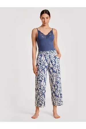 Calida Damen Capris - 7/8-Hose blau Größe: 40/42
