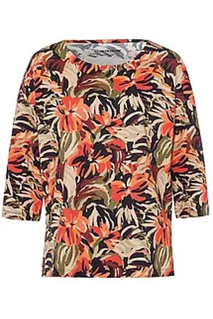 Green Cotton Rundhals-Shirt Gurli