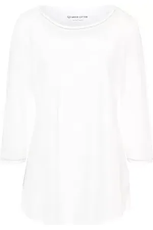 Green Cotton Rundhals-Shirt Ditte