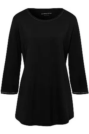 Green Cotton Rundhals-Shirt Ditte