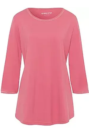 Green Cotton Rundhals-Shirt Ditte