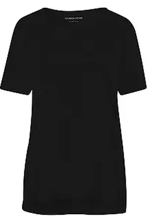Green Cotton Rundhals-Shirt Benedikte