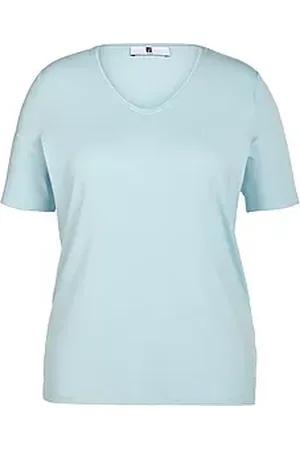 Anna Aura Shirt gerundetem V-Ausschnitt
