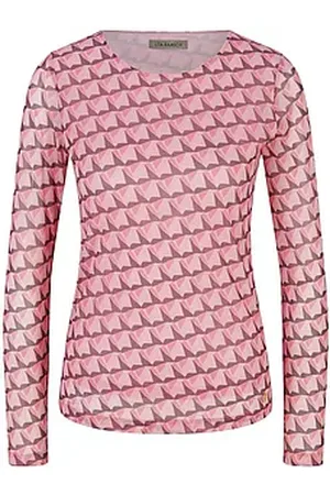 Uta Raasch Mesh-Shirt Rundhals-Ausschnitt