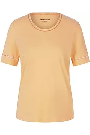 Green Cotton Rundhals-Shirt Frida