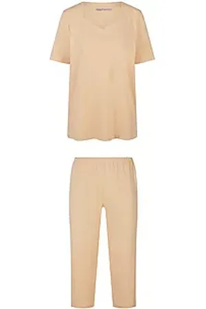 Hautnah Unifarbener Jersey-Pyjama