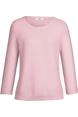 Peter Hahn Rundhals-Pullover mit 3/4-Arm aus 100% SUPIMA®-Bau
