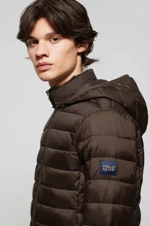 Polo Club® Ultraleichte Jacke Charles Braun Mit Kapuze Und Details - M