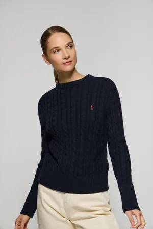 Polo Club® Zopfpullover Marineblau Mit Gesticktem Rigby Go-Logo - M