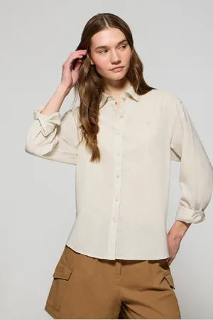 Polo Club® Hemd Loose Fit Aus Leinen Und Baumwolle Mit Gesticktem Monogramm - Xs