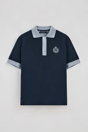 Polo Club® Kurzärmliges Poloshirt Morfeo Marineblau Mit Maritimen Details - S