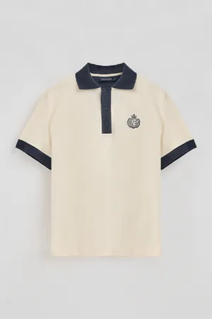 Polo Club® Kurzärmliges Poloshirt Morfeo Naturweiß Mit Maritimen Details - S