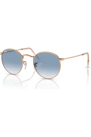 Ray-Ban ROUND METAL Sonnenbrillen Fassung Blau Glas 50-21
