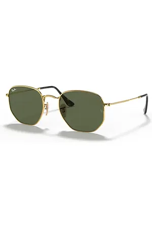 Ray-Ban HEXAGONAL FLAT LENSES Sonnenbrillen Fassung Grün Glas 48-21