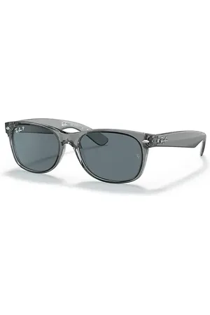 Ray-Ban NEW WAYFARER CLASSIC Sonnenbrillen Fassung Blau Glas polarisiert 58-18