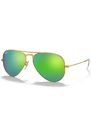 Ray-Ban AVIATOR FLASH LENSES Sonnenbrillen Fassung Grün Glas 58-14