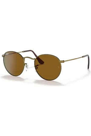 Ray-Ban ROUND METAL ANTIQUED Sonnenbrillen Fassung Braun Glas 47-21