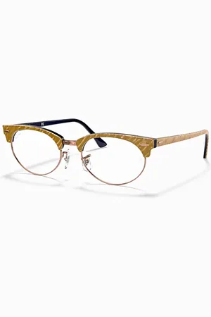 Ray-Ban CLUBMASTER OVAL OPTICS Fassung Klar Glas 52-19