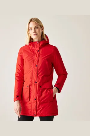Regatta Voltera Wasserdichte, Isolierte, Beheizte Parka-damenjacke mit Kapuze und Pelzbesatz , Größe: 44
