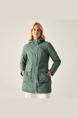 Regatta Voltera Wasserdichte, Isolierte, Beheizte Parka-damenjacke mit Kapuze und Pelzbesatz , Größe: 42