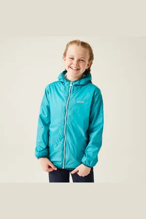 Regatta Lever II Leichte, Wasserdichte Walkingjacke mit Kapuze für Kinder , Größe: 3-4 Jr.