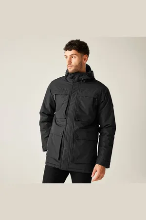 Regatta Volter Wasserdichte, Isolierte Parka-herrenjacke mit Kapuze und Pelzbesatz , Größe: M