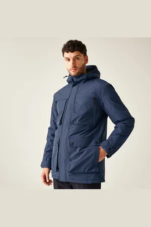 Regatta Volter Wasserdichte, Isolierte Parka-herrenjacke mit Kapuze und Pelzbesatz , Größe: L