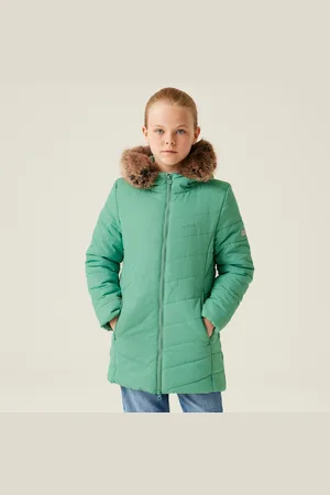 Regatta Fabrizia Isolierte Jacke mit Pelzbesatz und Kapuze für Kinder , Größe: 9-10 Jr.
