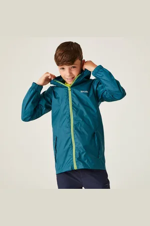 Regatta Pack It Leichte, Wasserdichte Walkingjacke mit Kapuze für Kinder , Größe: 5-6 Jr.
