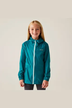Regatta Pack It Leichte, Wasserdichte Walkingjacke mit Kapuze für Kinder , Größe: 11-12 Jr.