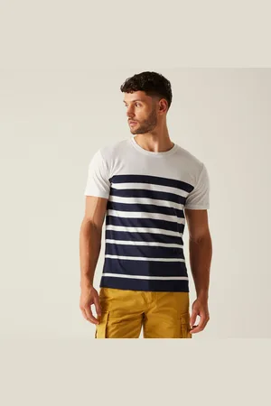 Regatta Shorebay II Gestreiftes T-shirt für Herren , Größe: 5XL