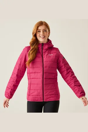 Regatta Helfa Isolierte, Gesteppte Walkingjacke mit Kapuze für Damen Rosa, Größe: 36