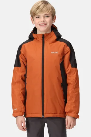 Regatta Hurdle IV Wasserdichte, Isolierte Wanderjacke mit Kapuze für Kinder , Größe: 5-6 Jr.