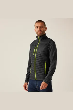 Regatta Navigate Hybrid-bodywarmer für Herren Black Lime Green, Größe: 3XL