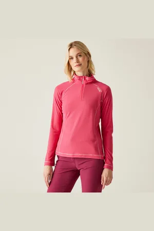 Regatta Montes Leichtes Fleece mit Halblangem Reißverschluss für Damen Rosa, Größe: 40