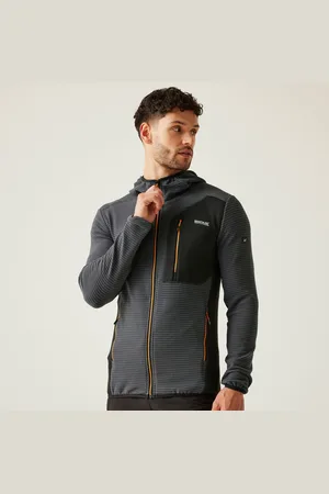 Regatta Lakewright Fleece mit Durchgehendem Reißverschluss für Herren Dunkelgrau & Schwarz, Größe: XL