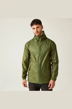 Regatta Pack It III Leichte, Wasserdichte Walkingjacke für Herren Olivgrün, Größe: S