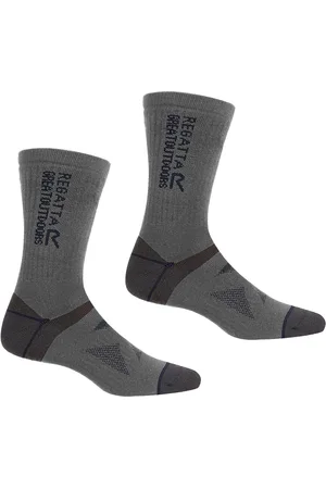 Regatta Wandersocken aus Wolle, 2er-Pack für Erwachsene , Größe: 43-47