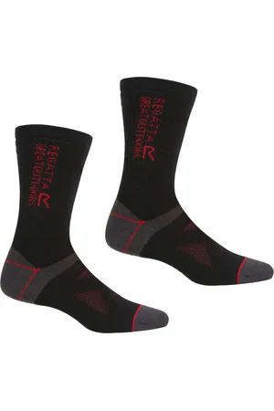 Regatta Wandersocken aus Wolle, 2er-Pack für Erwachsene , Größe: 39-42