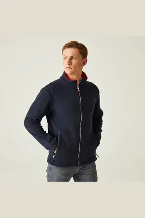 Regatta Ascender 250 Fleece mit Durchgehendem Reißverschluss für Herren Navy Classic Red, Größe: XL