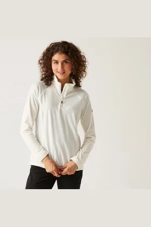 Regatta Montes Leichtes Fleece mit Halblangem Reißverschluss für Damen Polar Bear White, Größe: 38