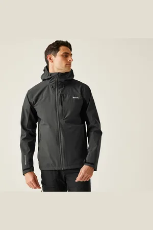 Regatta Birchdale II Wasserdichte Jacke für Herren Dunkelgrau & Schwarz, Größe: XL