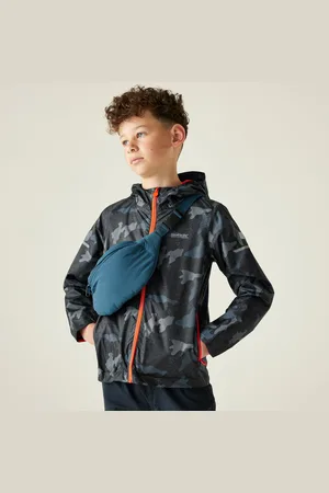 Regatta Lever II Wasserdichte Jacke mit Aufdruck für Kinder , Größe: 13 Jr.
