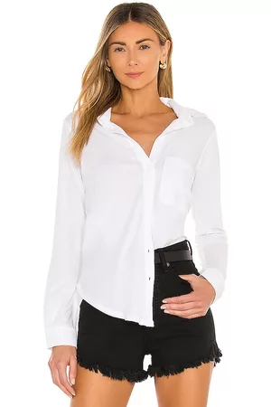 Bobi Damen Shirts - Light Weight Jersey Button Down in . Size L, S, XS.