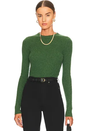 AUTUMN CASHMERE OBERTEIL RIB CREW NECK in . Size M, S, XL, XS.