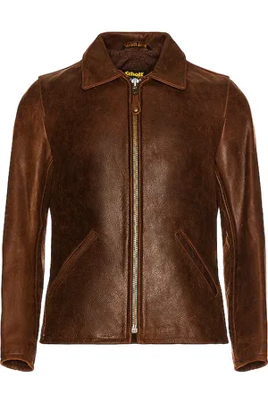 Schott NYC JACKE WAXY BUFFALO LEATHER SUNSET in . Size M, S.