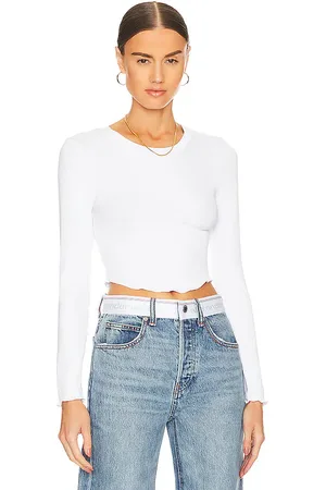 LnA OBERTEIL ARYA CROPPED LONG SLEEVE in . Size L, S, XL, XS.