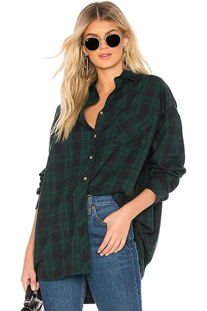 superdown FLANELLBLUSE AUDRIANA in . Size L, S, XL, XS, XXS.