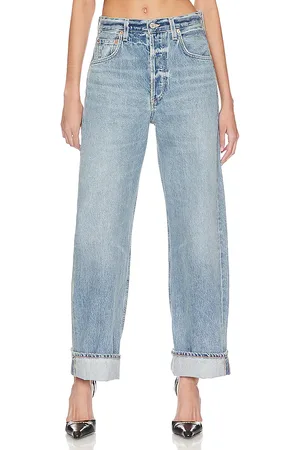 Citizens of Humanity HOSE MIT BAGGY-PASSFORM IN CROPPED-LÄNGE MIT SAUMUMSCHLAG AYLA in . Size 24, 25, 26, 27, 28, 29, 30, 31, 32, 33.