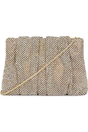 Loeffler Randall CRYSTAL GATHERED FLAT CLUTCH in .